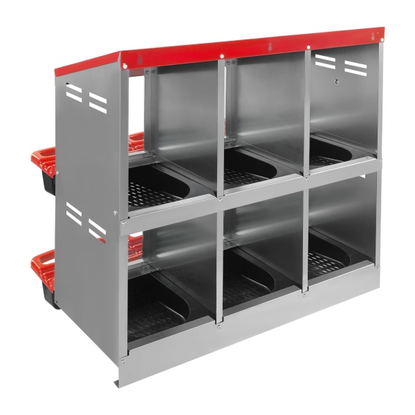6-grid laying hen nesting box red Chicken Nesting Box, Laying Nest, Nesting Box  waterproof, scratch resistance, strong pressure resistance
