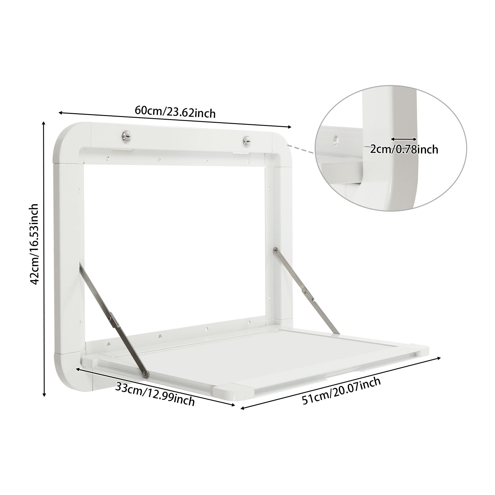 Foldable Aluminum RV Picnic Table-White Foldable Aluminum RV Picnic Table-White