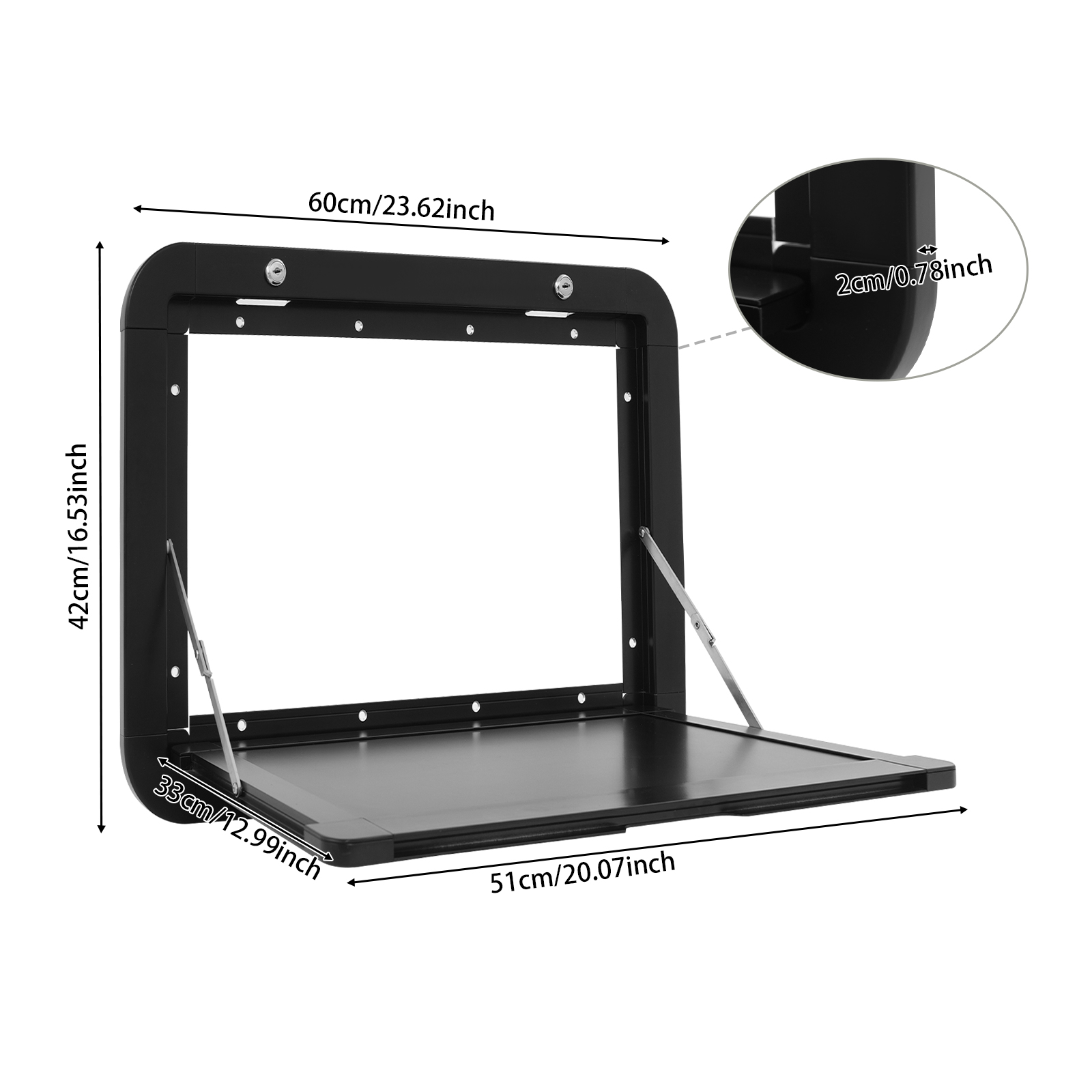 Foldable Aluminum RV Picnic Table-Black Foldable Aluminum RV Picnic Table-Black
