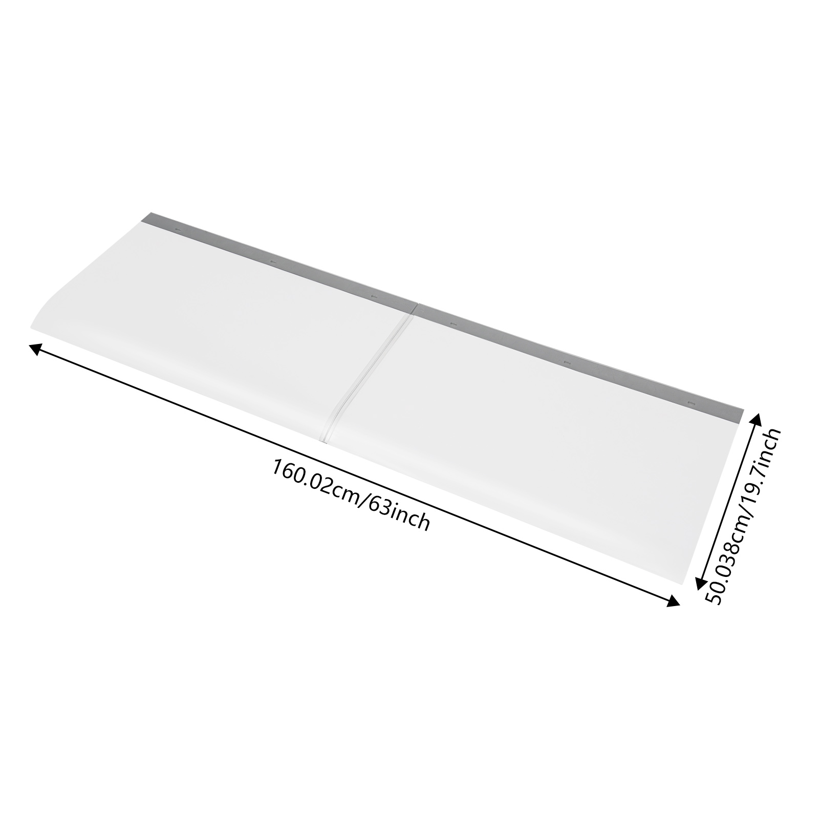 160 x 50 cm Transparent rain cover, window awning, entrance door awning 160 x 50 cm Transparent rain cover, window awning, entrance door awning
