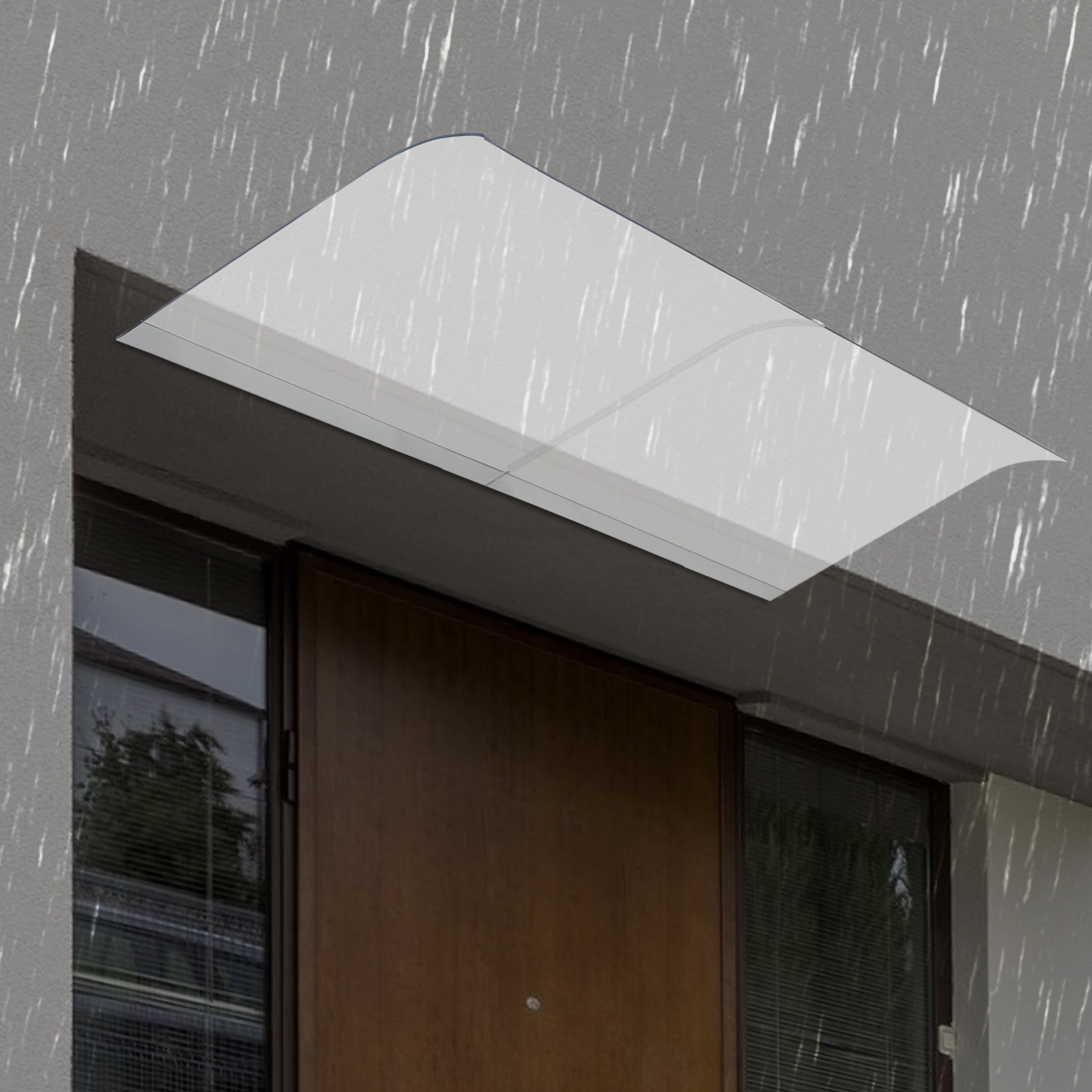 160 x 50 cm Transparent rain cover, window awning, entrance door awning