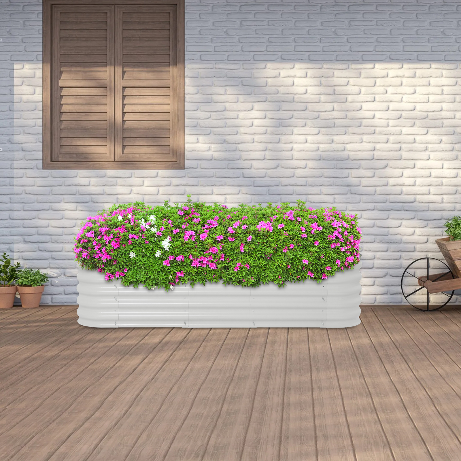 8 in 1 Metal Planting Box Raised Garden Bed, Garden Beds, Outdoor Garden Raised Planter Box 8 in 1 Metal Planting Box Raised Garden Bed, Garden Beds, Outdoor Garden Raised Planter Box
