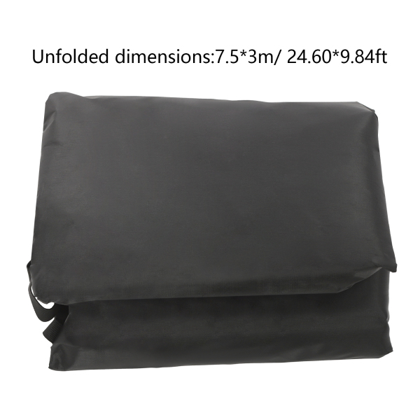5x3m RV protection cover-black