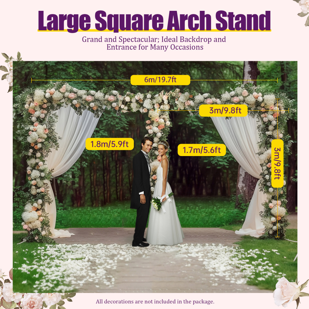 Wedding Backdrop Stand, Metal Wedding Flower Stand, Background Stand