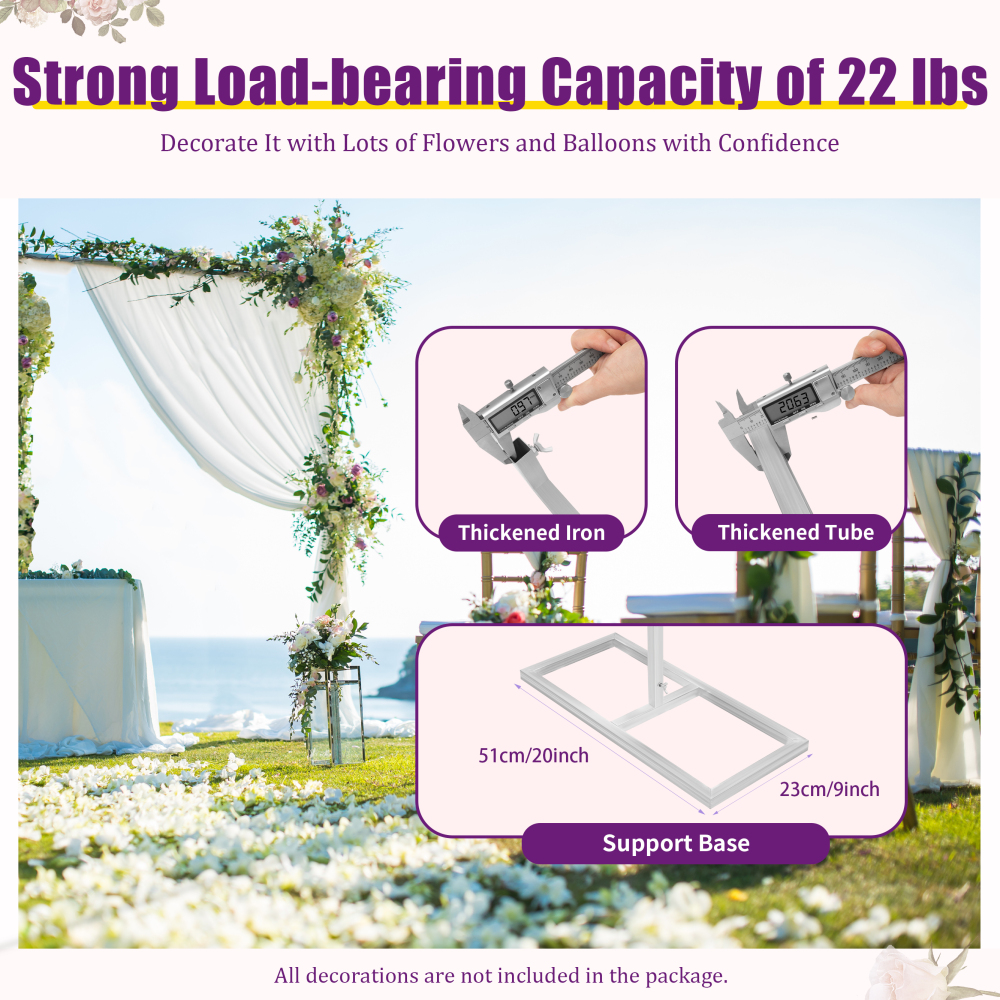 Wedding Backdrop Stand, Metal Wedding Flower Stand, Background Stand