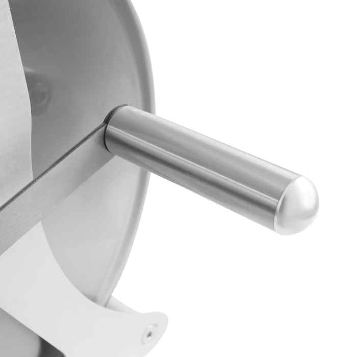 Stainless steel hose trolley, wall mounted/floor mounted hose reel, medium, 30.5 x 28 x 36 cm Stainless steel hose trolley, wall mounted/floor mounted hose reel, medium, 30.5 x 28 x 36 cm
