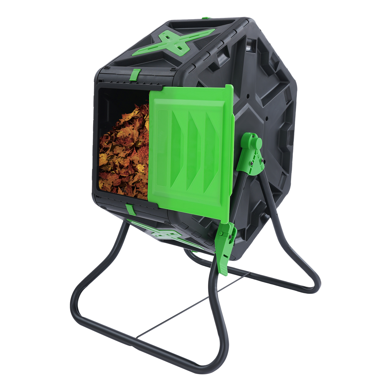 70L Tumbling Composter, Rotating Compost Bin, Single Chamber Compost Bin