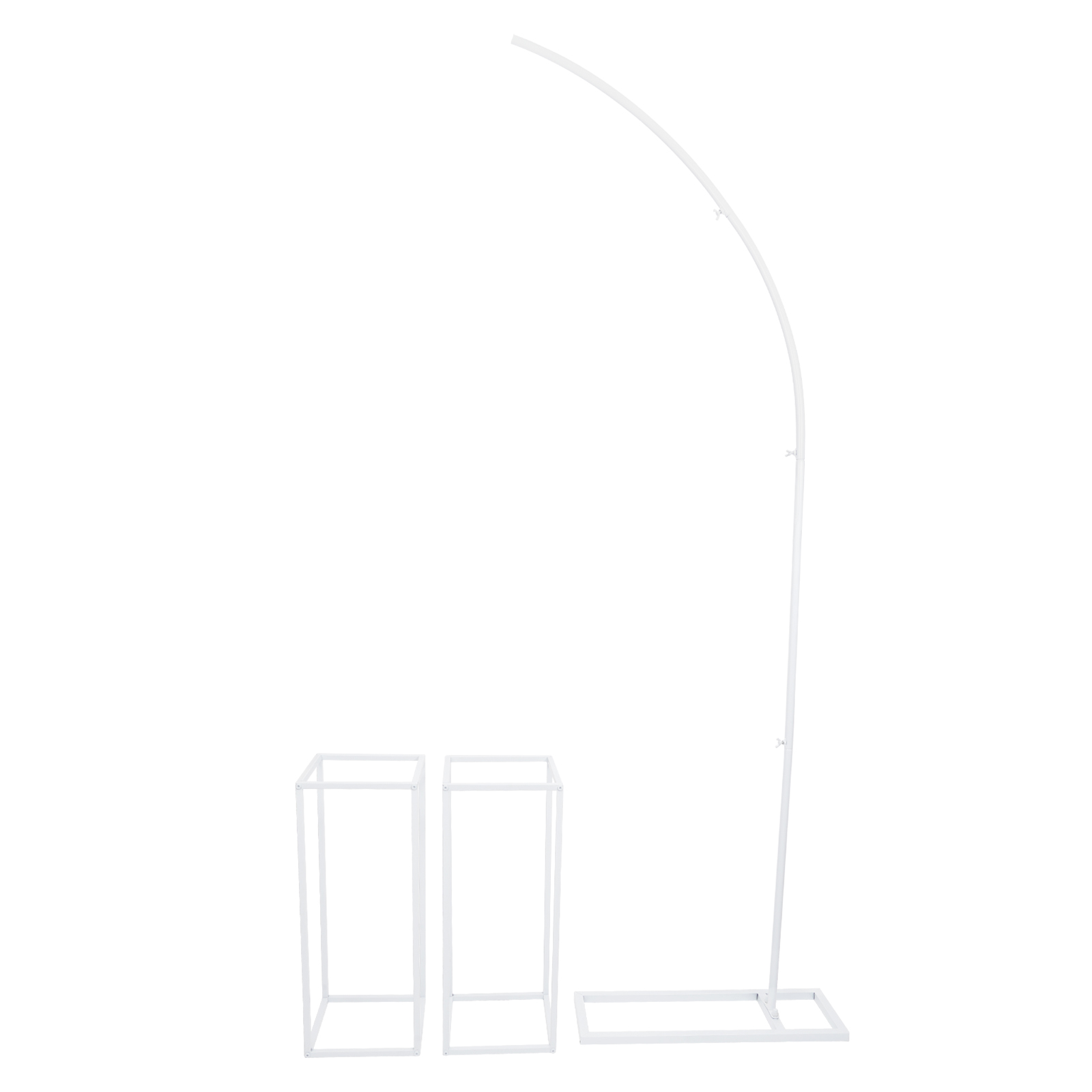 Set of 3, Wedding arch, Wedding centerpieces, Metal flower vase, Load capacity of each stand: 10kg, White Set of 3, Wedding arch, Wedding centerpieces, Metal flower vase, Load capacity of each stand: 10kg, White