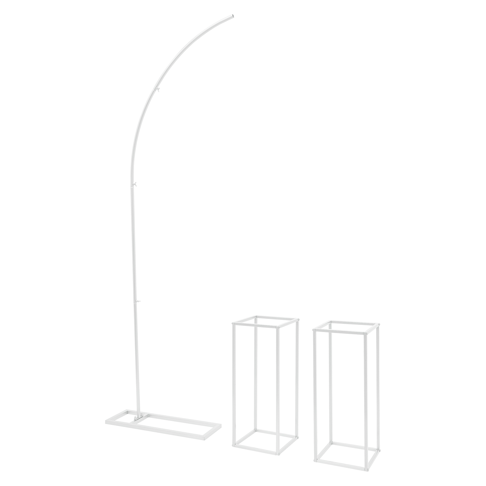 Set of 3, Wedding arch, Wedding centerpieces, Metal flower vase, Load capacity of each stand: 10kg, White Set of 3, Wedding arch, Wedding centerpieces, Metal flower vase, Load capacity of each stand: 10kg, White