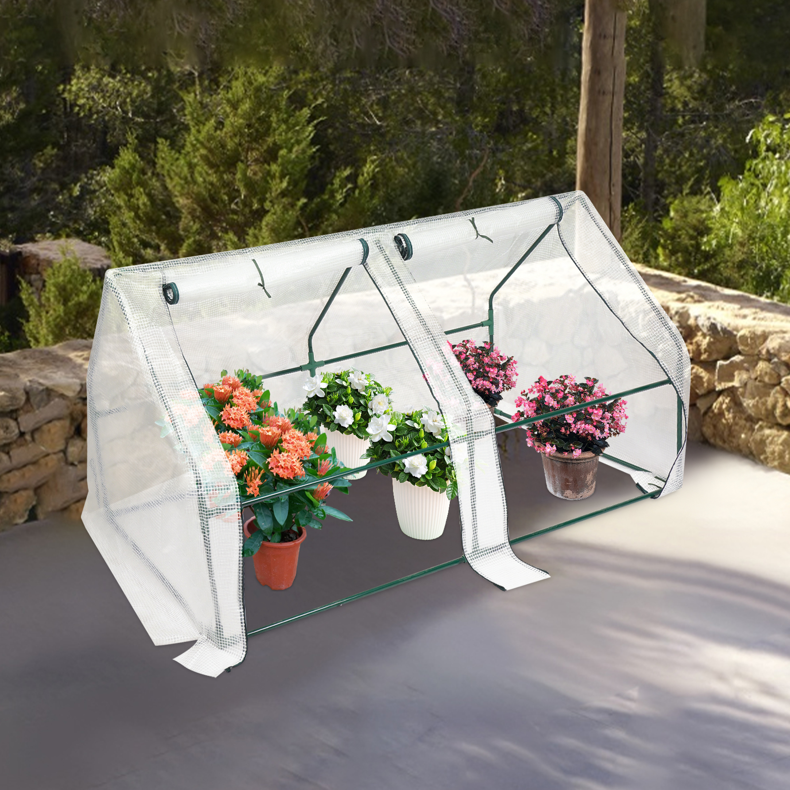 1.8*0.9*0.9m Small Greenhouse, Small Greenhouse for Balcony, Tomato Greenhouse with Roll-Up Windows 1.8*0.9*0.9m Small Greenhouse, Small Greenhouse for Balcony, Tomato Greenhouse with Roll-Up Windows