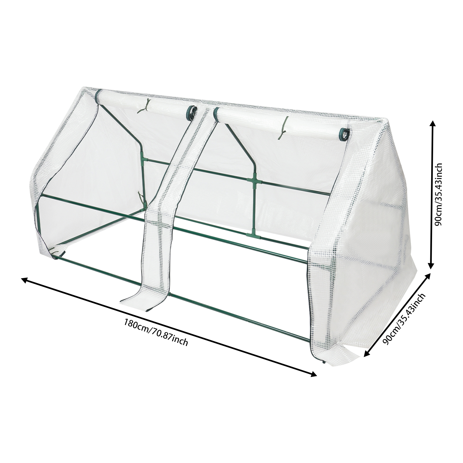 1.8*0.9*0.9m Small Greenhouse, Small Greenhouse for Balcony, Tomato Greenhouse with Roll-Up Windows