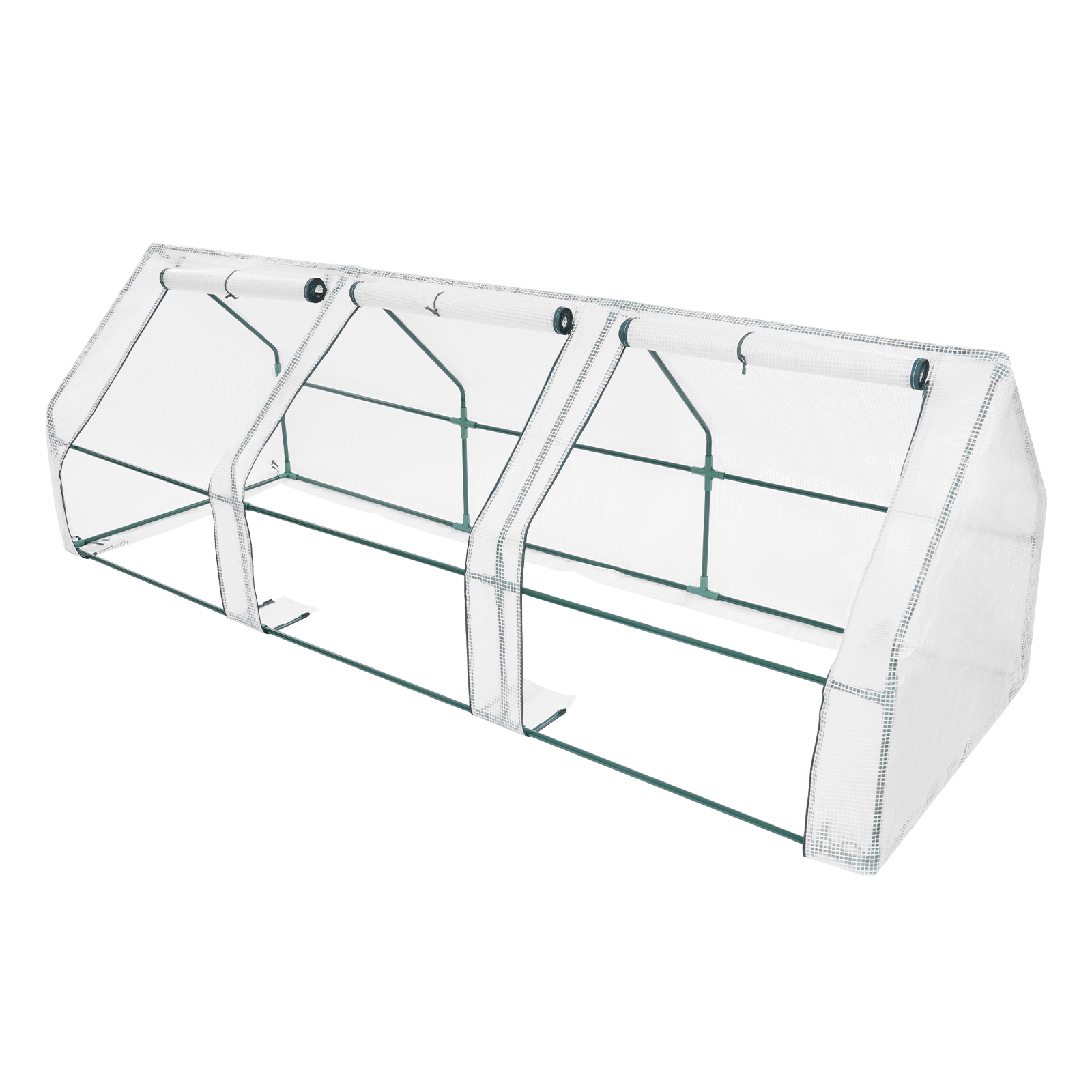 2.7*0.9*0.9m Small Greenhouse, Small Greenhouse for Balcony, Tomato Greenhouse with Roll-Up Windows