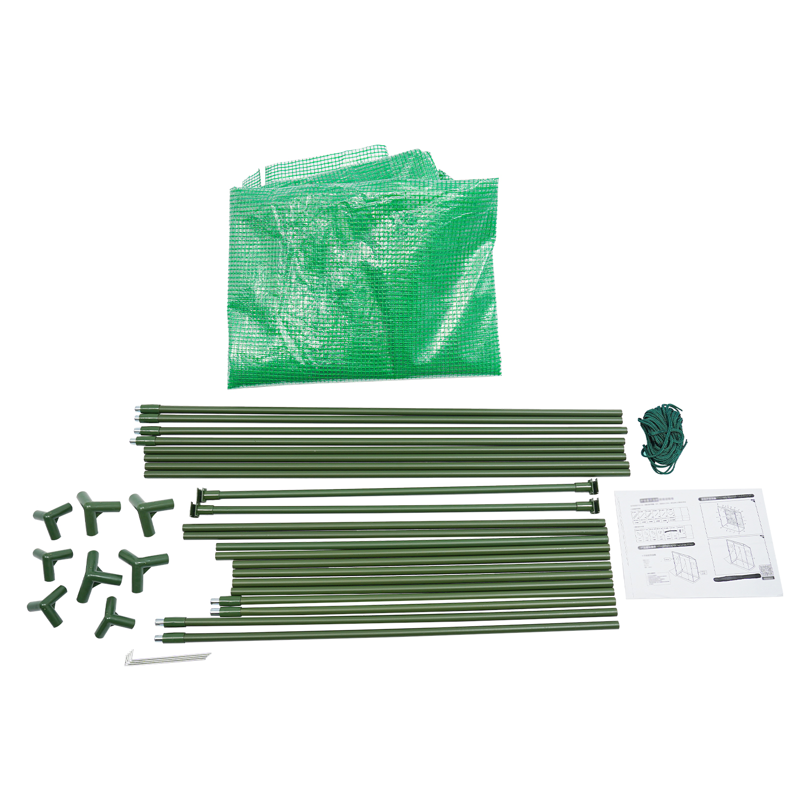 200x77x170cm Plant Green House, Green House Kit with Window, Greenhouse for Outdoors - Green 200x77x170cm Plant Green House, Green House Kit with Window, Greenhouse for Outdoors - Green