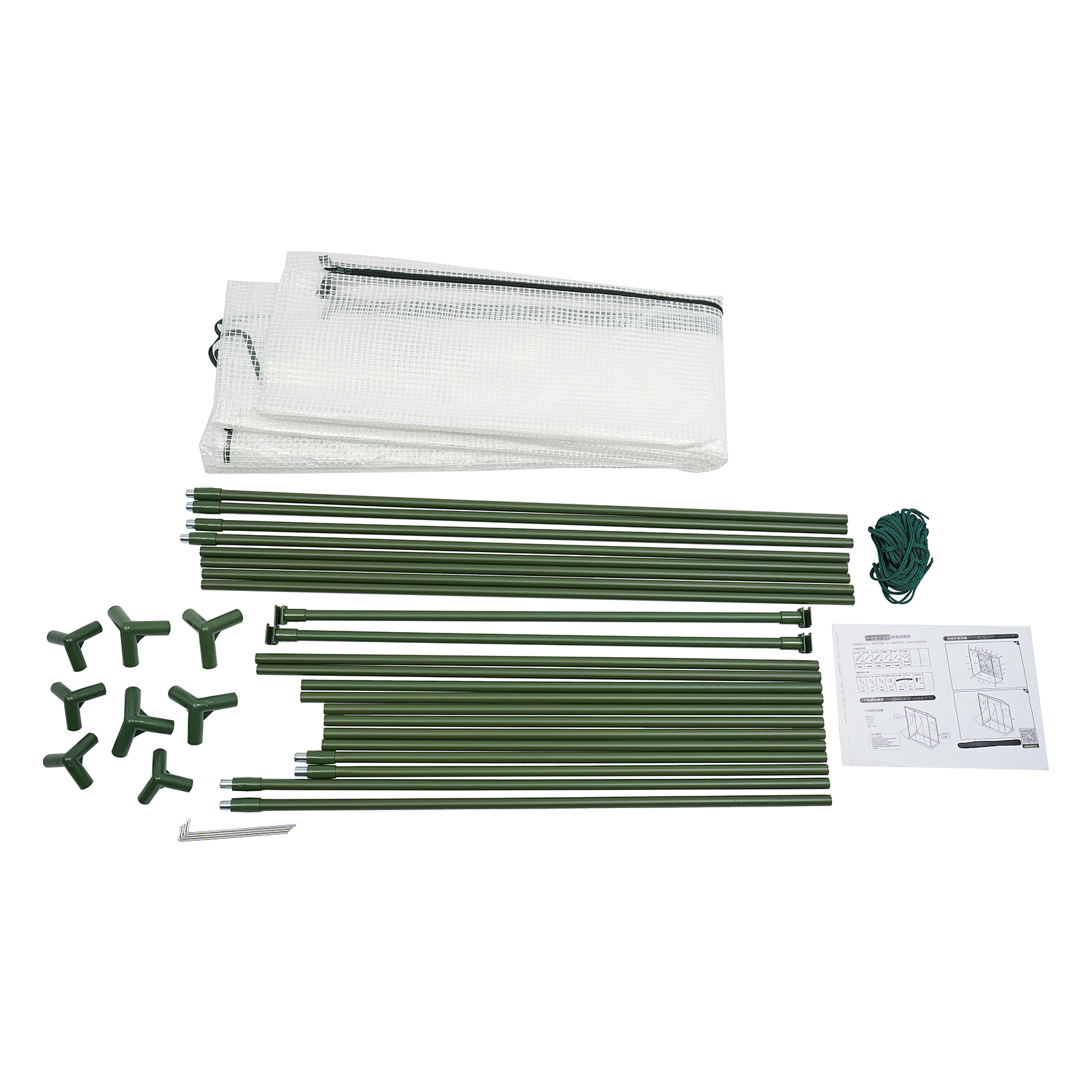 200x77x170cm Plant Green House, Green House Kit with Window, Greenhouse for Outdoors - White 200x77x170cm Plant Green House, Green House Kit with Window, Greenhouse for Outdoors - White