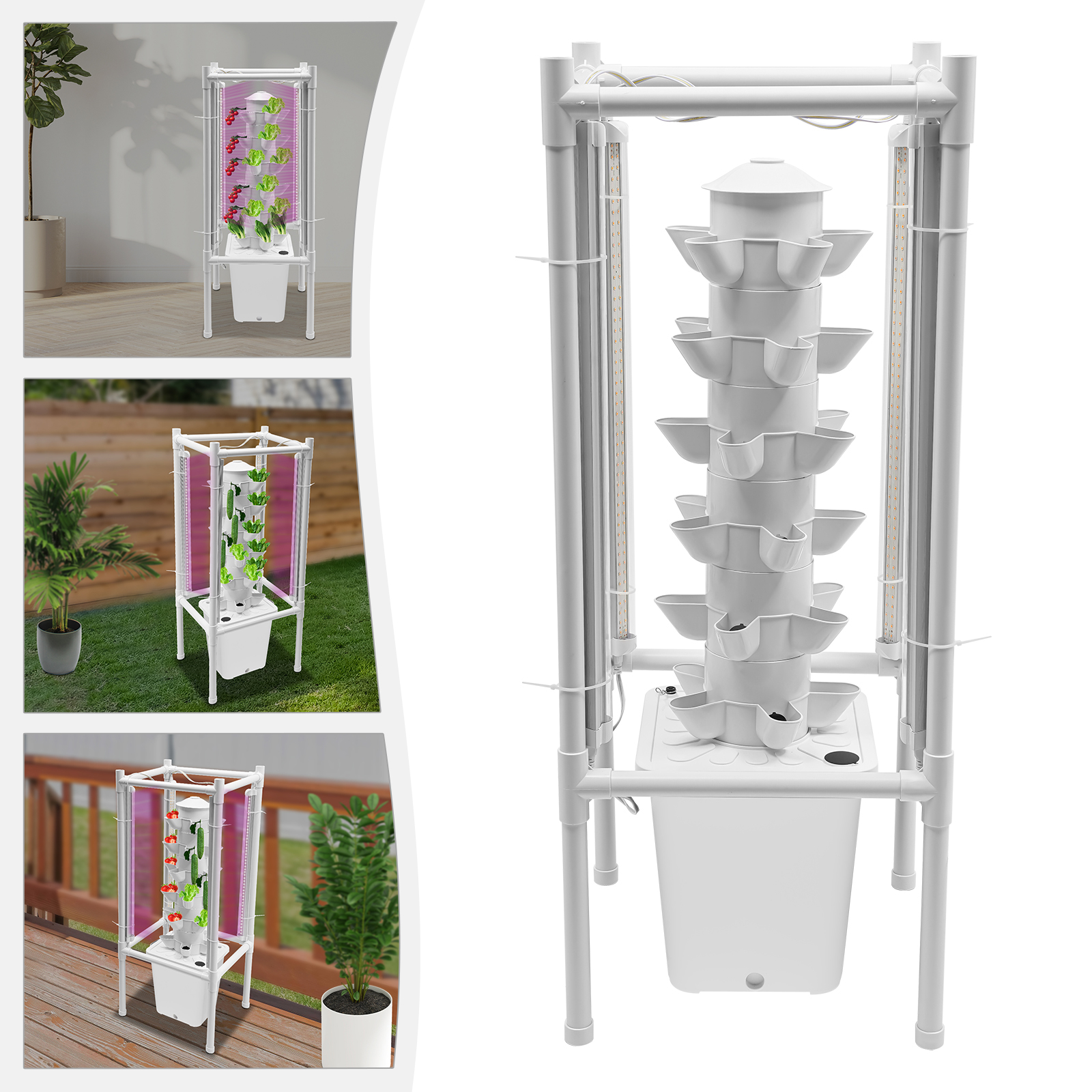Hydroponics Vertical Growing Kit, Hydroponic Growing Kit, Vertical Planter Germination Kit