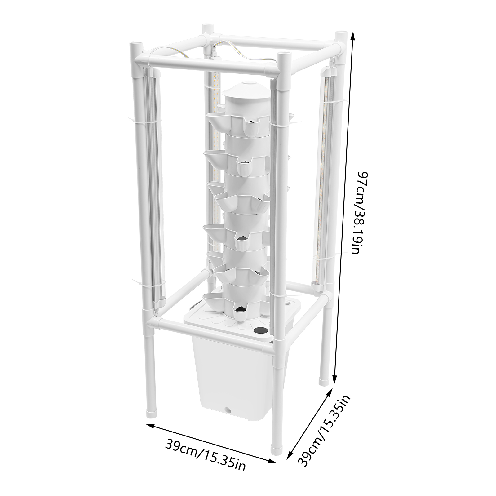 Hydroponics Vertical Growing Kit, Hydroponic Growing Kit, Vertical Planter Germination Kit Hydroponics Vertical Growing Kit, Hydroponic Growing Kit, Vertical Planter Germination Kit