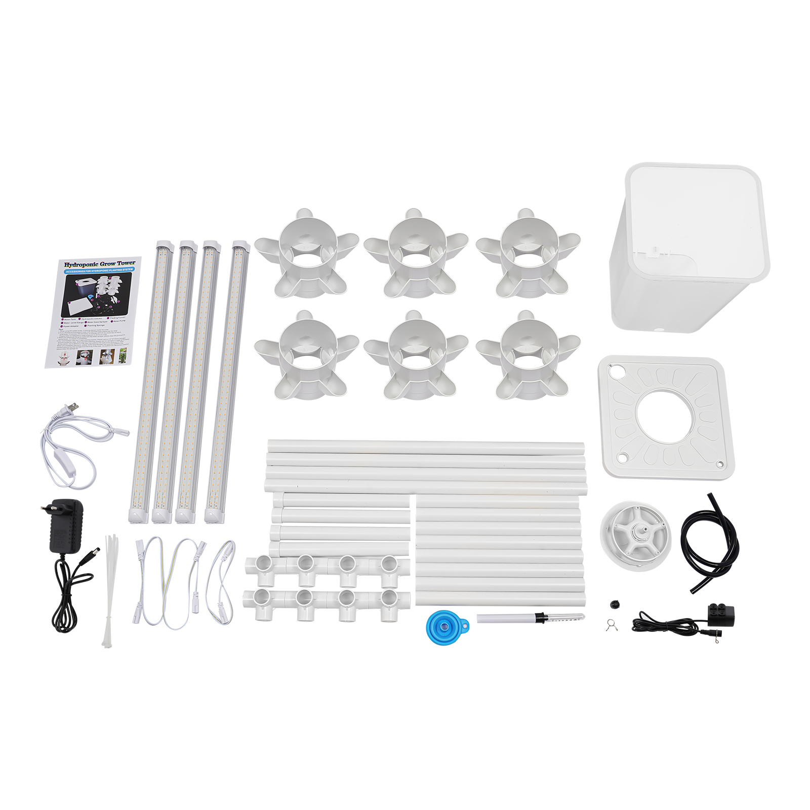 Hydroponics Vertical Growing Kit, Hydroponic Growing Kit, Vertical Planter Germination Kit Hydroponics Vertical Growing Kit, Hydroponic Growing Kit, Vertical Planter Germination Kit