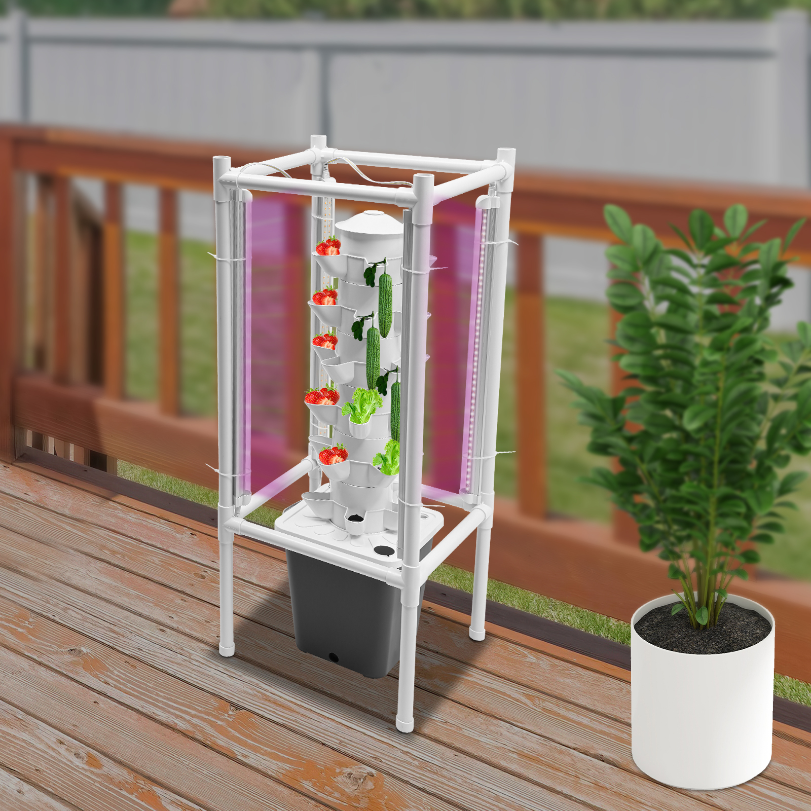 Hydroponics Vertical Growing Kit, Hydroponic Growing Kit, Vertical Planter Germination Kit Hydroponics Vertical Growing Kit, Hydroponic Growing Kit, Vertical Planter Germination Kit