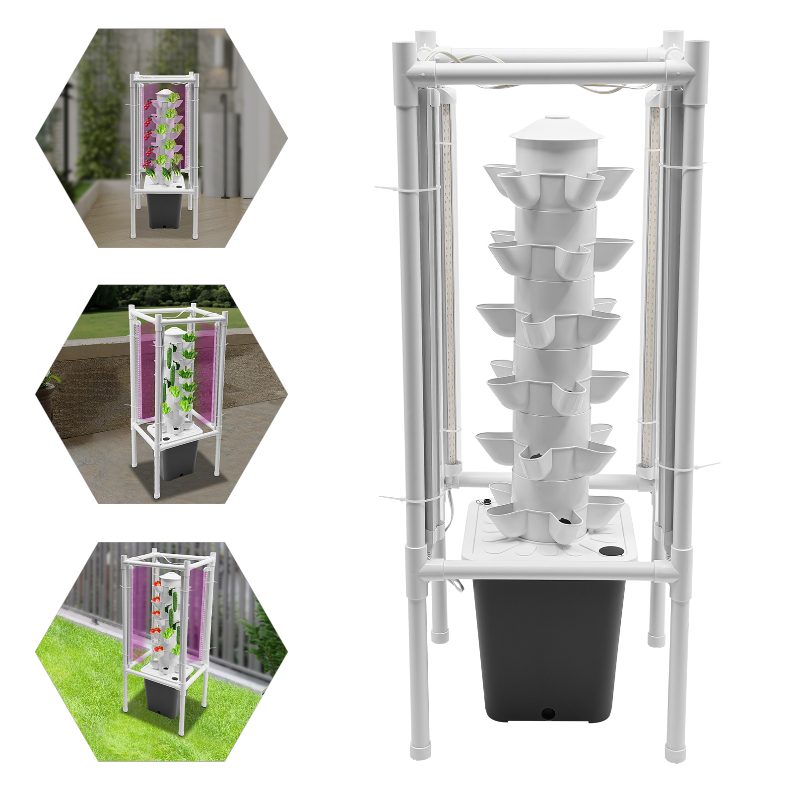 Hydroponics Vertical Growing Kit, Hydroponic Growing Kit, Vertical Planter Germination Kit
