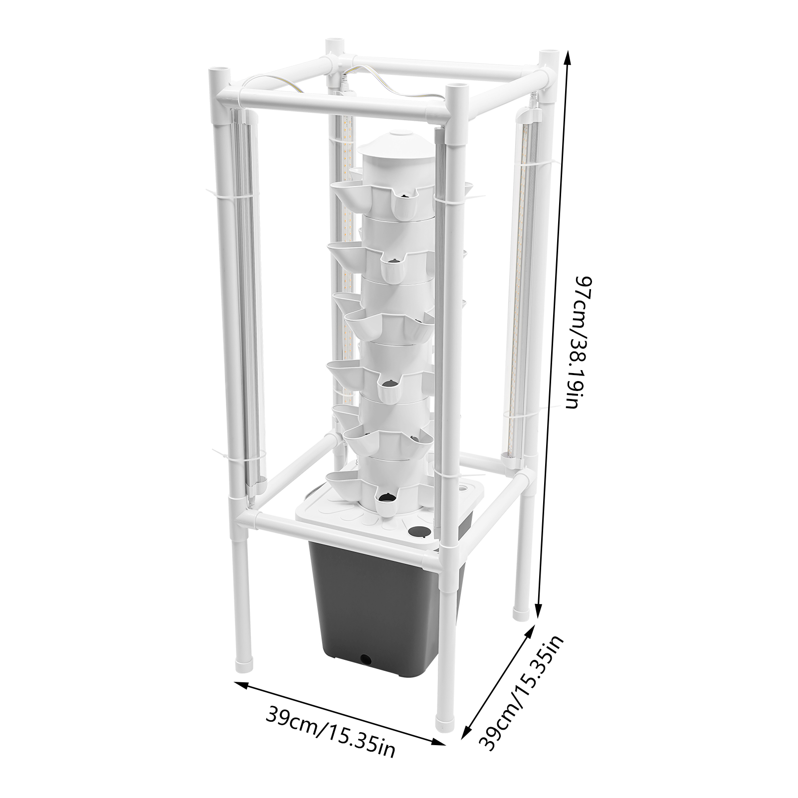Hydroponics Vertical Growing Kit, Hydroponic Growing Kit, Vertical Planter Germination Kit Hydroponics Vertical Growing Kit, Hydroponic Growing Kit, Vertical Planter Germination Kit