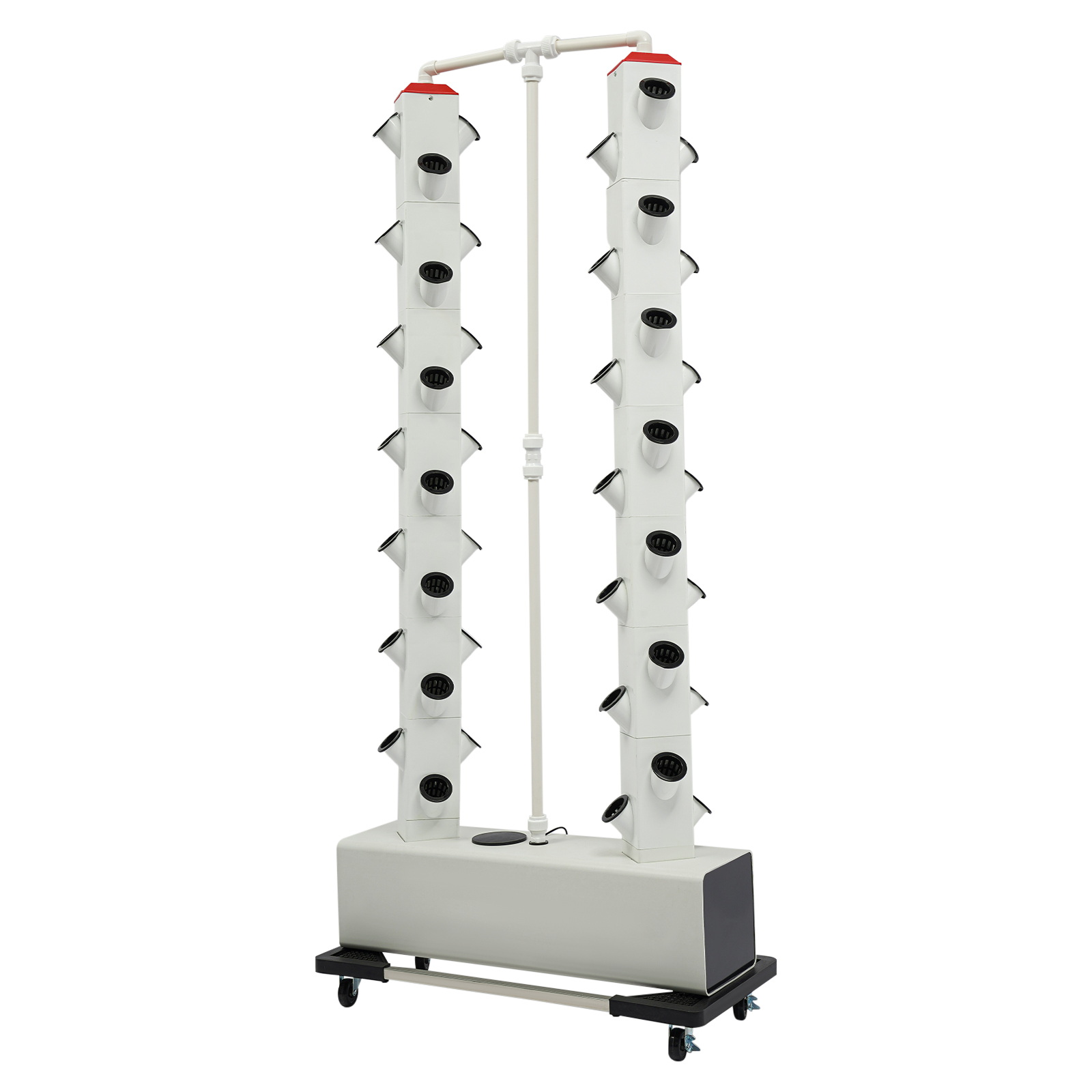 Hydroponics Vertical Growing Kit Hydroponic Growing Kit Vertical Planter Germination Kit 31.5*7.87*64.96in For Leafy Vegetables White Base
