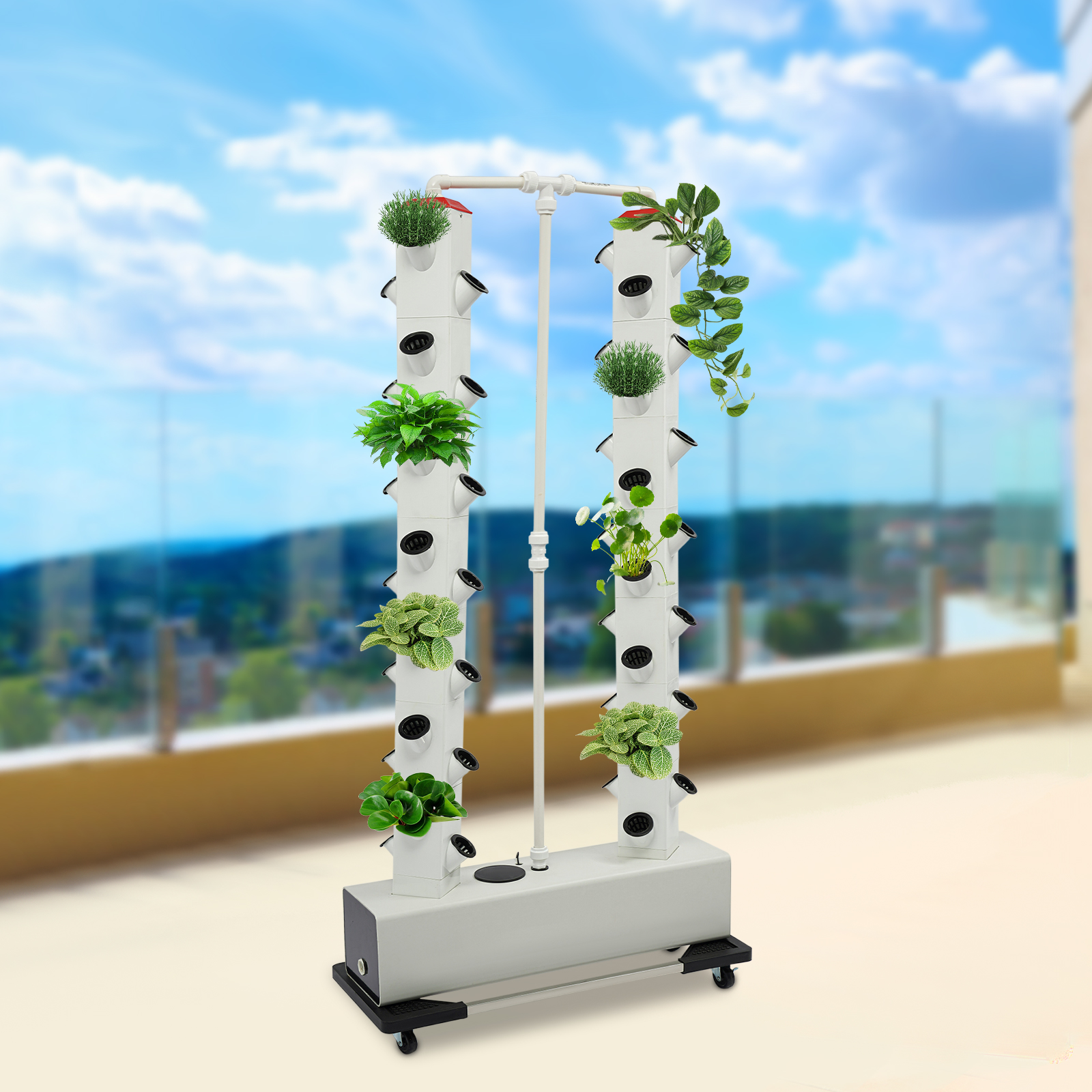 Hydroponics Vertical Growing Kit Hydroponic Growing Kit Vertical Planter Germination Kit 31.5*7.87*64.96in For Leafy Vegetables White Base Hydroponics Vertical Growing Kit Hydroponic Growing Kit Vertical Planter Germination Kit 31.5*7.87*64.96in For Leafy Vegetables White Base