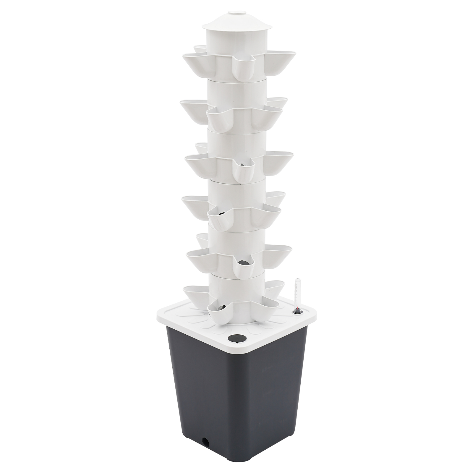 30 Holes Hydroponics Vertical Growing Kit, Hydroponic Growing Kit, Vertical Plant-Growing Kit - Grey Water Tank 30 Holes Hydroponics Vertical Growing Kit, Hydroponic Growing Kit, Vertical Plant-Growing Kit - Grey Water Tank