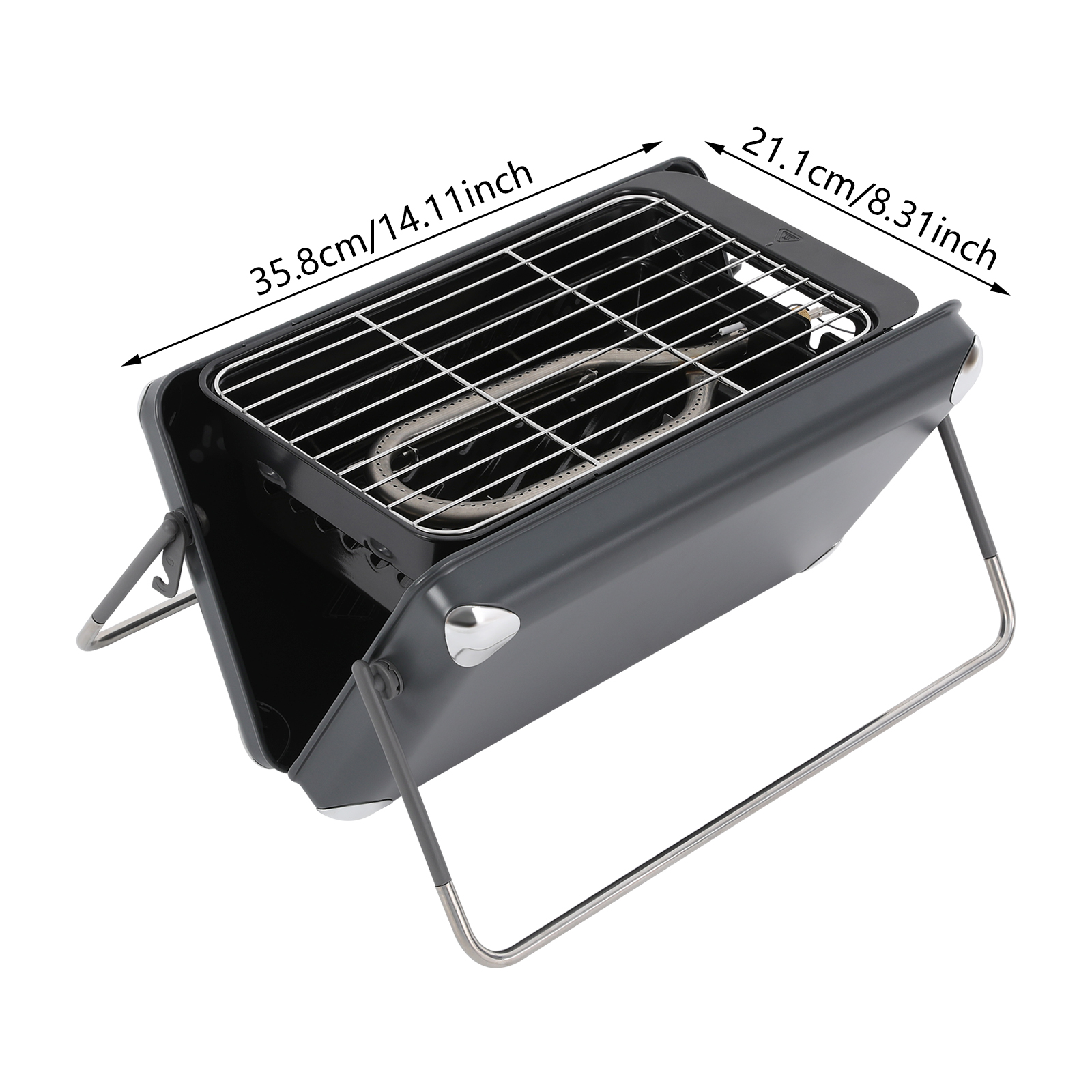 Carbon Gas 2 in 1 Outdoor Barbecue Grill, Portable Barbecue Grill, Barbecue Grill for Outdoor Camping Backyard