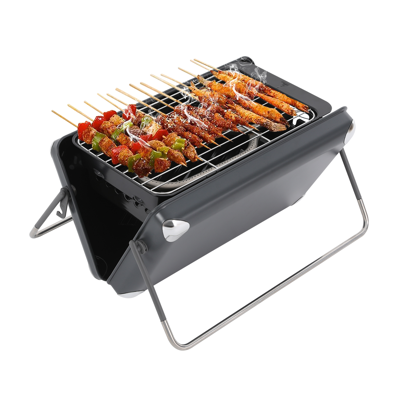 Carbon Gas 2 in 1 Outdoor Barbecue Grill, Portable Barbecue Grill, Barbecue Grill for Outdoor Camping Backyard