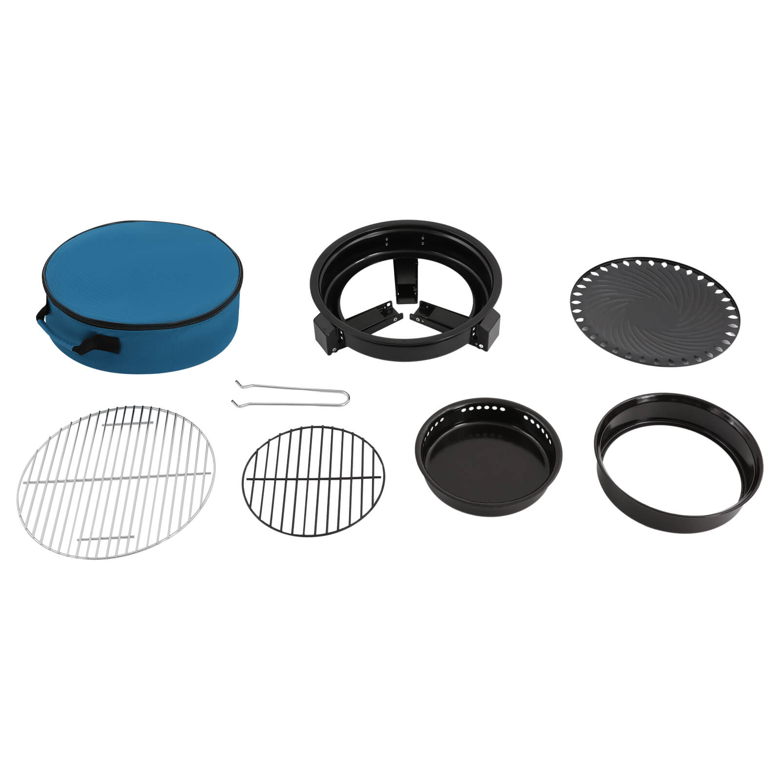 Foldable 3-Legged Portable Charcoal Grill with Grill Net & Pan - Portable Charcoal Grills, BBQ Grill Barrel, Portable Barbecue Grill Foldable 3-Legged Portable Charcoal Grill with Grill Net & Pan - Portable Charcoal Grills, BBQ Grill Barrel, Portable Barbecue Grill