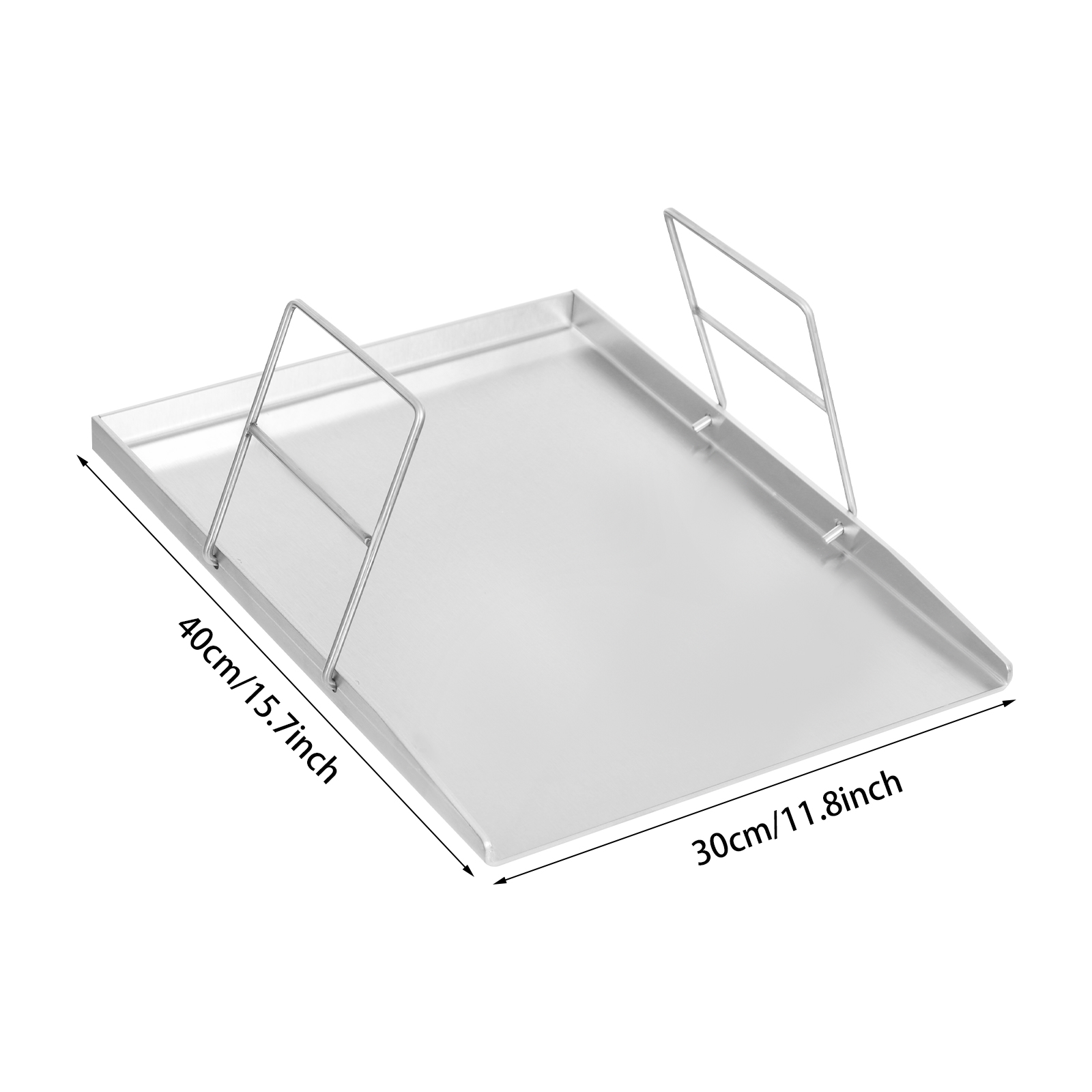 40*30cm Stainless Steel Grill, Grill Plate, Universal BBQ Grill Tray for Home Use, Barbecue Stores and Stalls