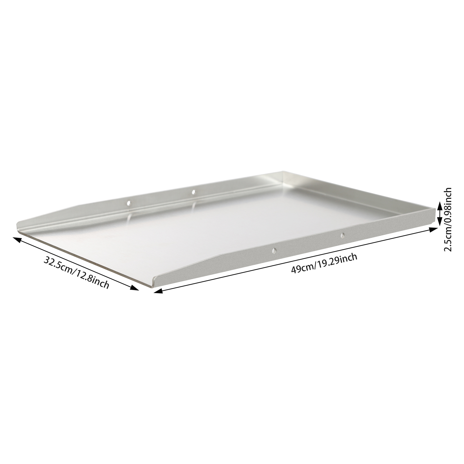 49*32.5cm Stainless Steel Grill, Grill Plate, Universal BBQ Grill Tray for Home Use, Barbecue Stores and Stalls