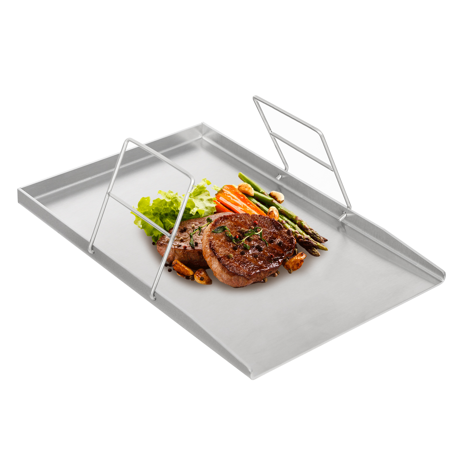 45*30cm Stainless Steel Grill, Grill Plate, Universal BBQ Grill Tray for Home Use, Barbecue Stores and Stalls