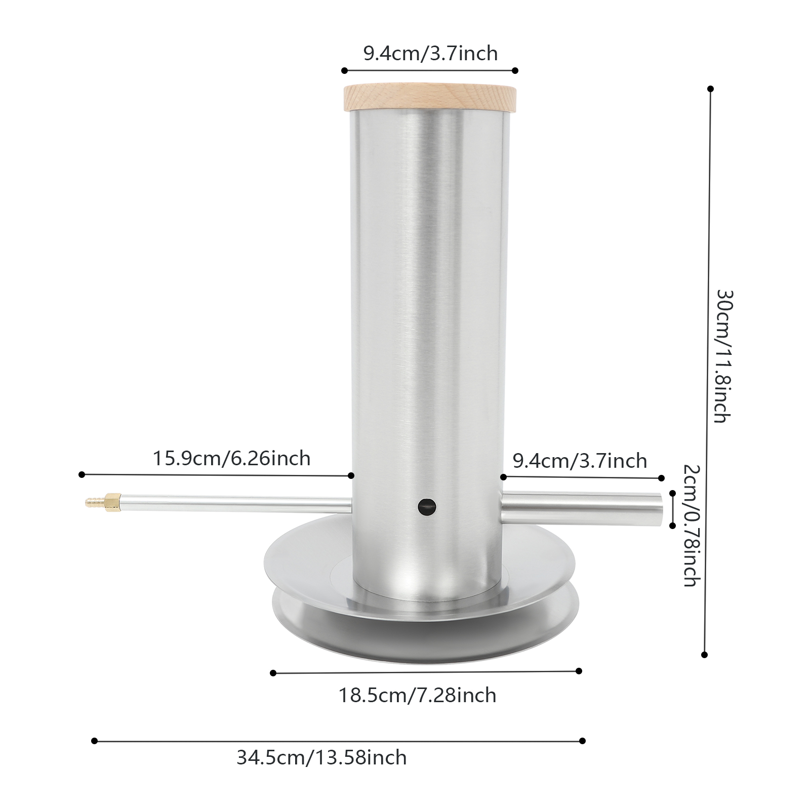 Electric Cold Smoke Generator with Lid & Air Pump, Portable Barbecue Smoker, Stainless Steel Cold Smoke Maker Machine for Food