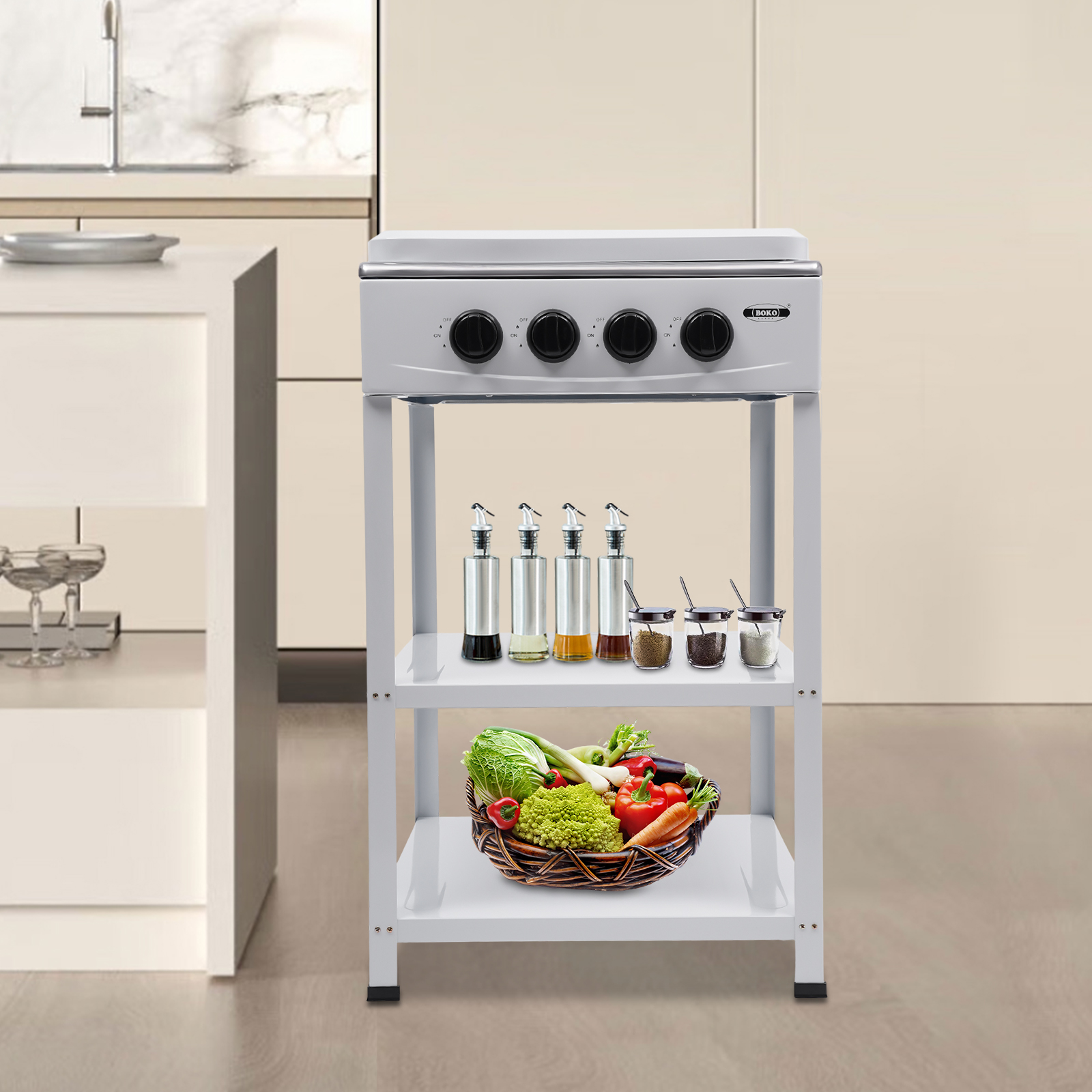 Stylish and Practical Gas Stove for Family or Outdoor Activities such as Camping, Fishing, RV travel, Emergency Preparedness - White Stylish and Practical Gas Stove for Family or Outdoor Activities such as Camping, Fishing, RV travel, Emergency Preparedness - White