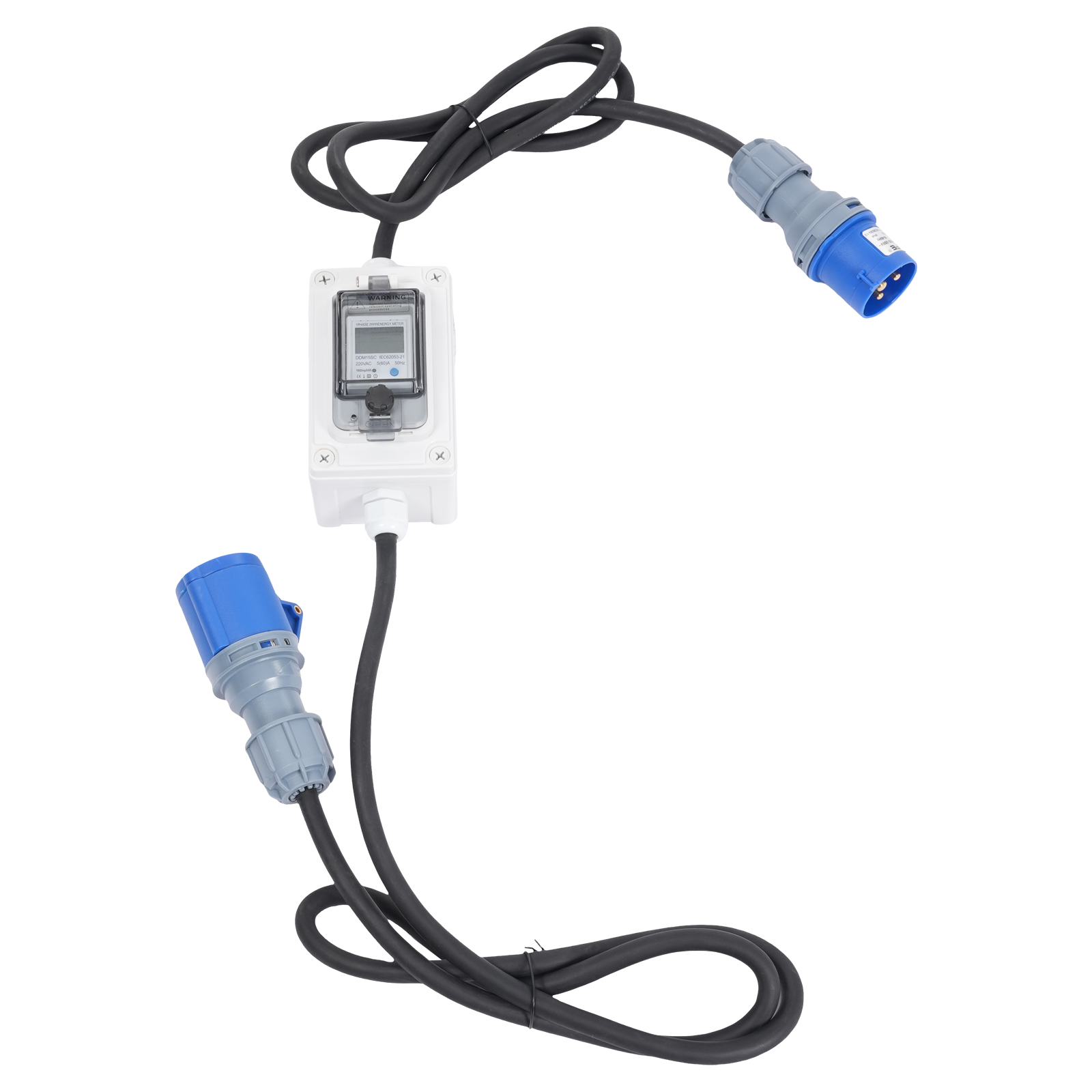 16A HRDQ-02 H07RN-F 3*2.5mm² Mobile Digital Electricity Meter, Portable Digital LED Electricity Meter, Digital LED Display Meter 16A HRDQ-02 H07RN-F 3*2.5mm² Mobile Digital Electricity Meter, Portable Digital LED Electricity Meter, Digital LED Display Meter