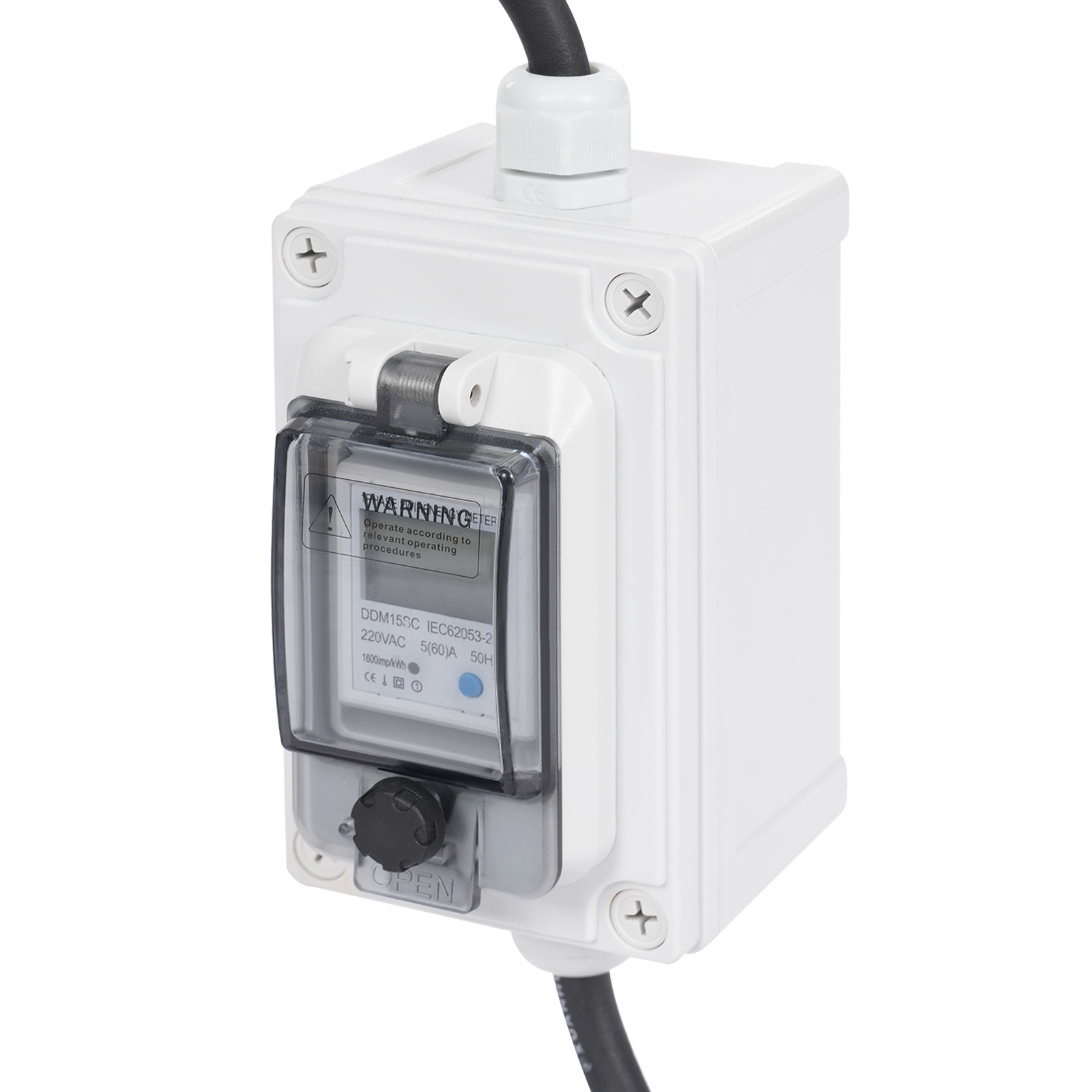 16A HRDQ-02 H07RN-F 3*2.5mm² Mobile Digital Electricity Meter, Portable Digital LED Electricity Meter, Digital LED Display Meter 16A HRDQ-02 H07RN-F 3*2.5mm² Mobile Digital Electricity Meter, Portable Digital LED Electricity Meter, Digital LED Display Meter