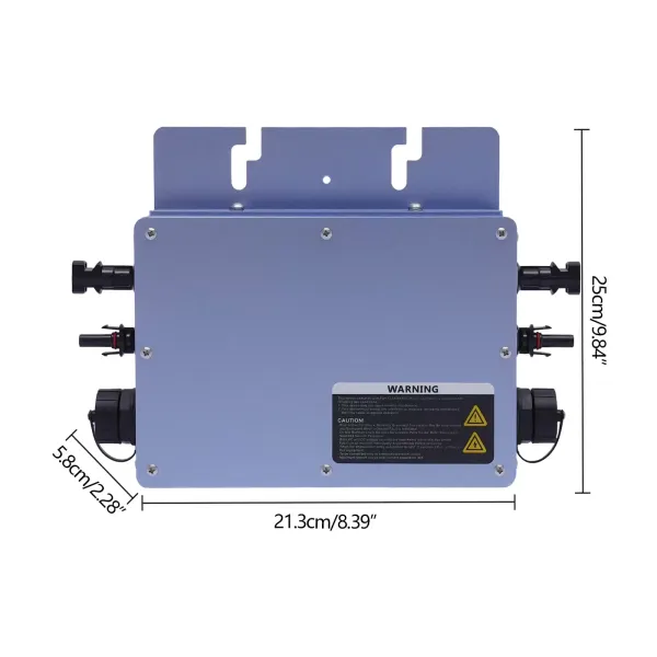 Inverter WVC-600W LCD Grid Tie Micro Inverter Waterproof IP65 Solar Panel Balcony Power Station MPPT Socket System Solar Grid Tie Micro Inverter