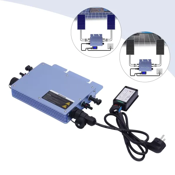 Inverter WVC-600W LCD Grid Tie Micro Inverter Waterproof IP65 Solar Panel Balcony Power Station MPPT Socket System Solar Grid Tie Micro Inverter Inverter WVC-600W LCD Grid Tie Micro Inverter Waterproof IP65 Solar Panel Balcony Power Station MPPT Socket System Solar Grid Tie Micro Inverter