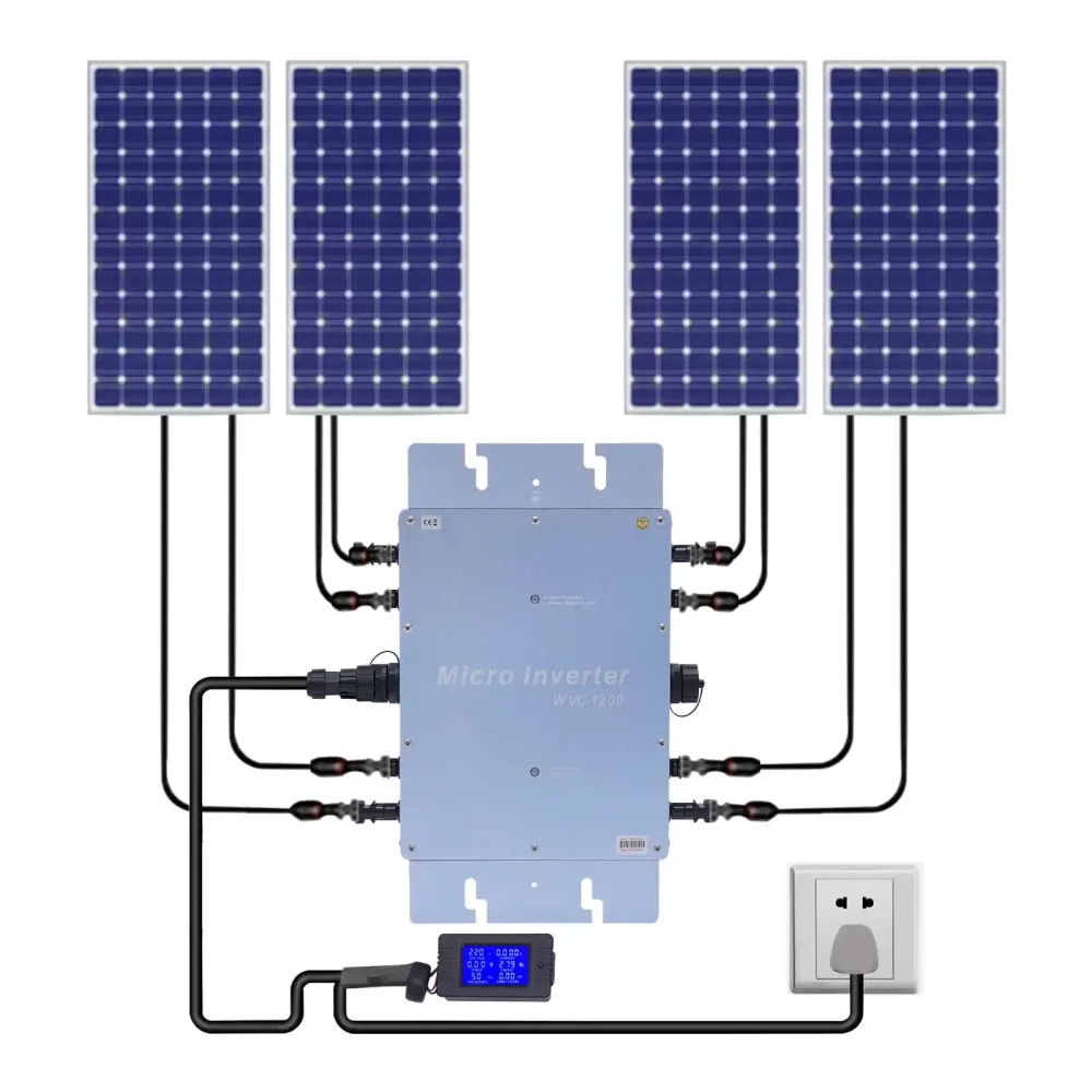 Micro Solar Inverter 1200 W Automatic Micro Inverter Solar ID MPPT DC20-50 V IP65 Used In Residential Or Commercial Areas