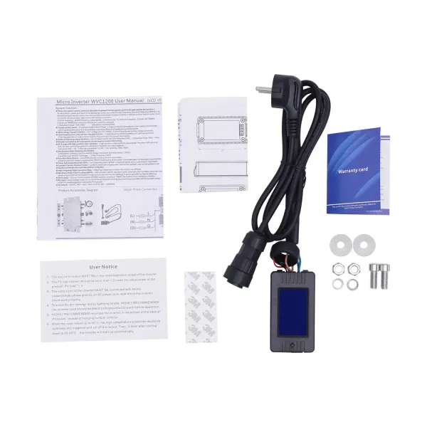 Micro Solar Inverter 1200 W Automatic Micro Inverter Solar ID MPPT DC20-50 V IP65 Used In Residential Or Commercial Areas Micro Solar Inverter 1200 W Automatic Micro Inverter Solar ID MPPT DC20-50 V IP65 Used In Residential Or Commercial Areas