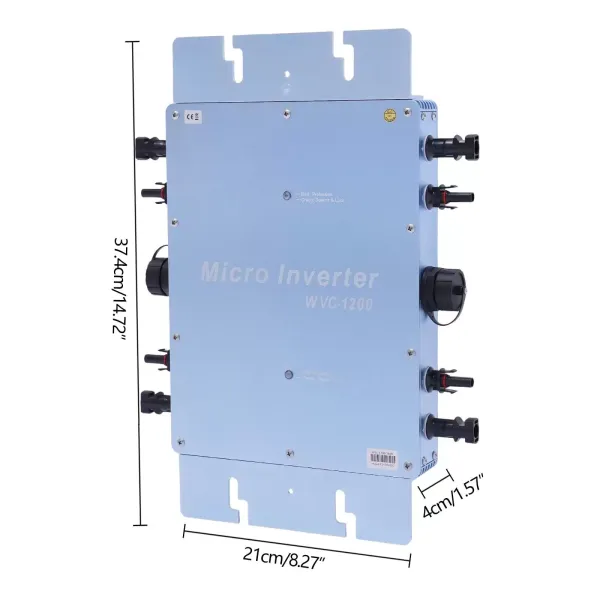 Micro Solar Inverter 1200 W Automatic Micro Inverter Solar ID MPPT DC20-50 V IP65 Used In Residential Or Commercial Areas