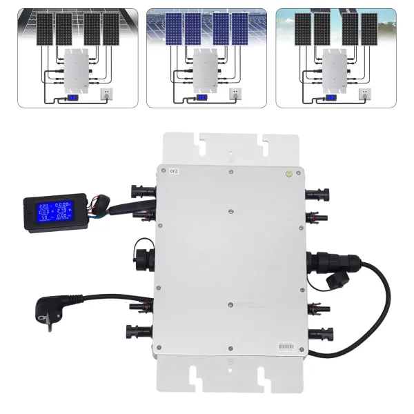 Micro Solar Inverter 1200 W - Automatic Micro Inverter - Solar ID - MPPT DC20-50 V - IP65