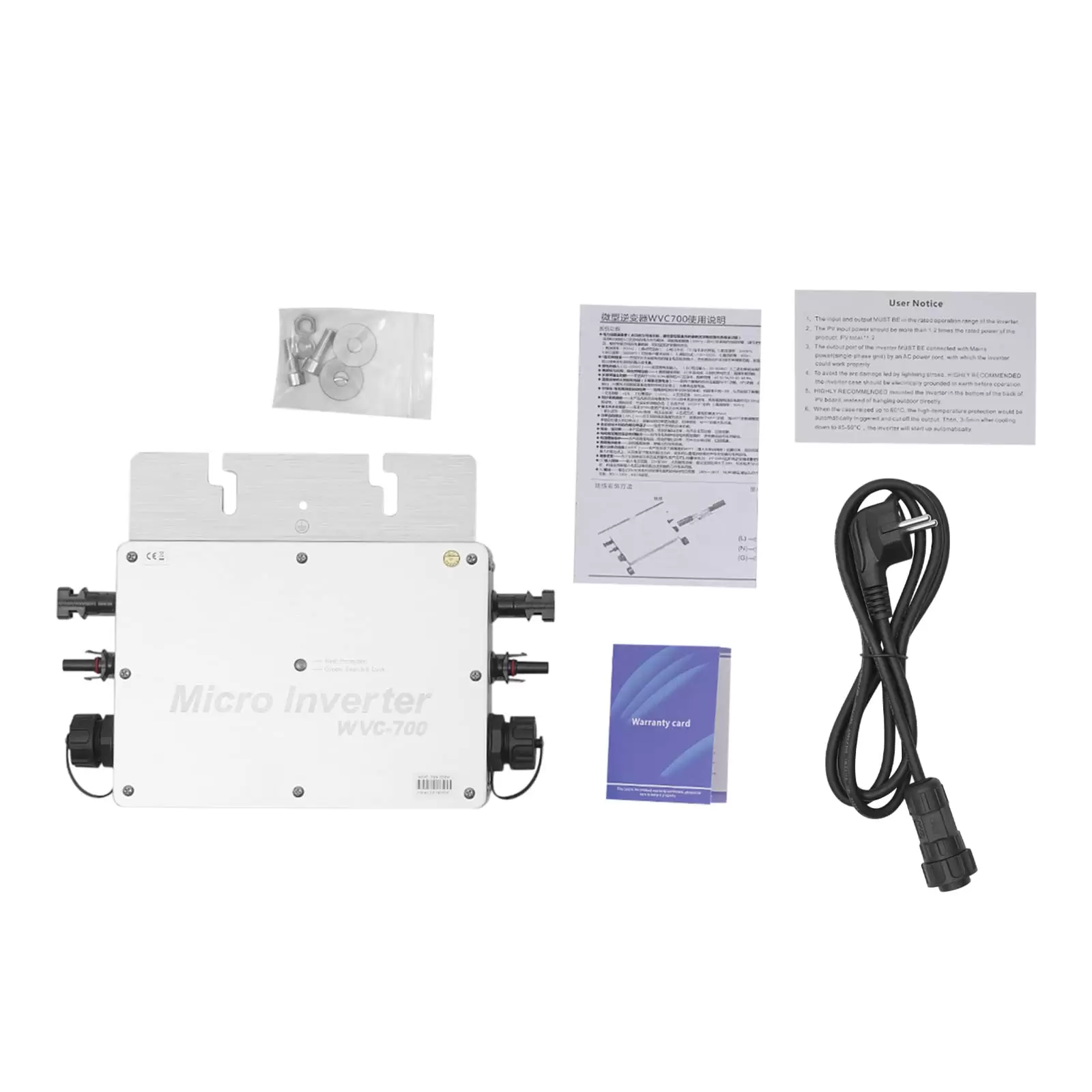 MPPT Micro Solar Inverter IP65 Waterproof for 700W Solar Panels MPPT Micro Solar Inverter IP65 Waterproof for 700W Solar Panels