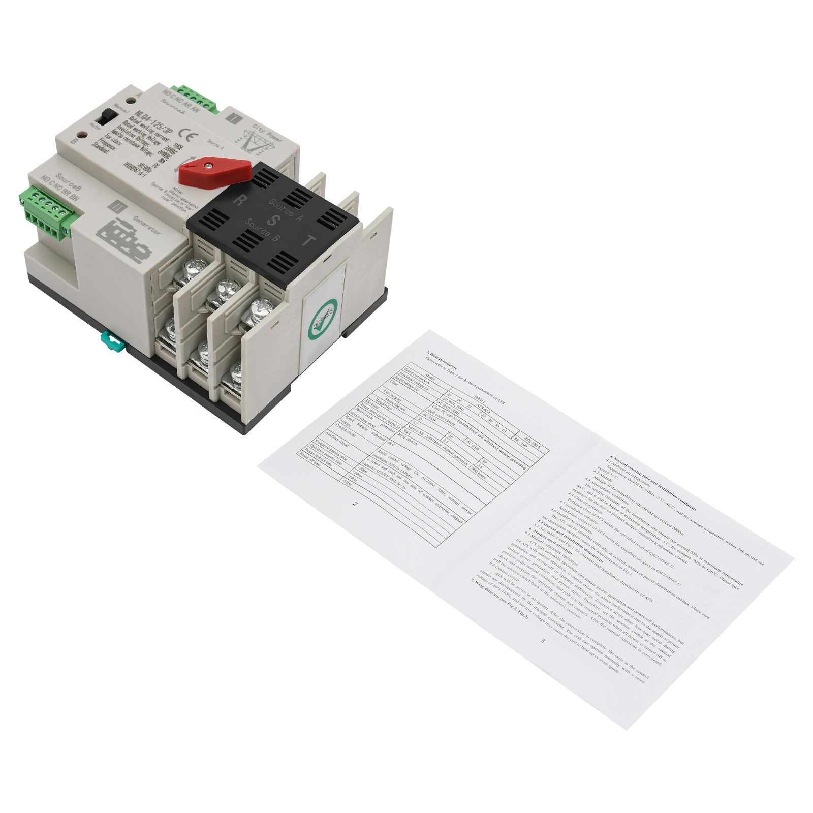 Automatic Transfer Switch, 3P100A Automatic Transfer Switch, 3P Automatic Transfer Switch for Urban Residential Areas Automatic Transfer Switch, 3P100A Automatic Transfer Switch, 3P Automatic Transfer Switch for Urban Residential Areas