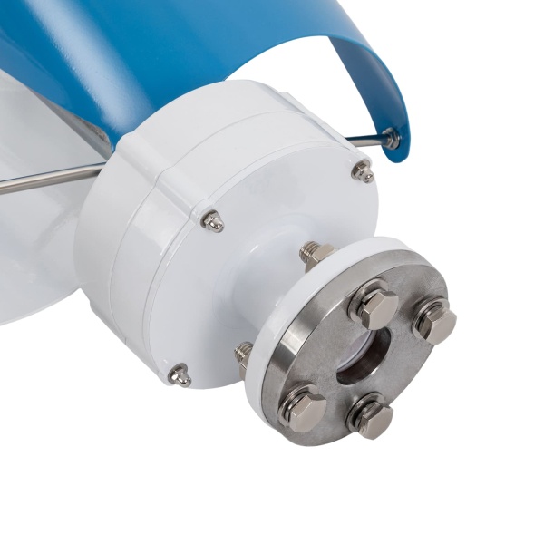 Wind Turbine, Vertical Axis Wind Turbine Generator with Controller, 24V Wind Power Generation (White and Blue)