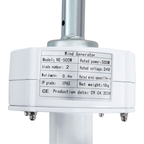 Wind Turbine, Vertical Axis Wind Turbine Generator with Controller, 24V Wind Power Generation (White and Blue) Wind Turbine, Vertical Axis Wind Turbine Generator with Controller, 24V Wind Power Generation (White and Blue)
