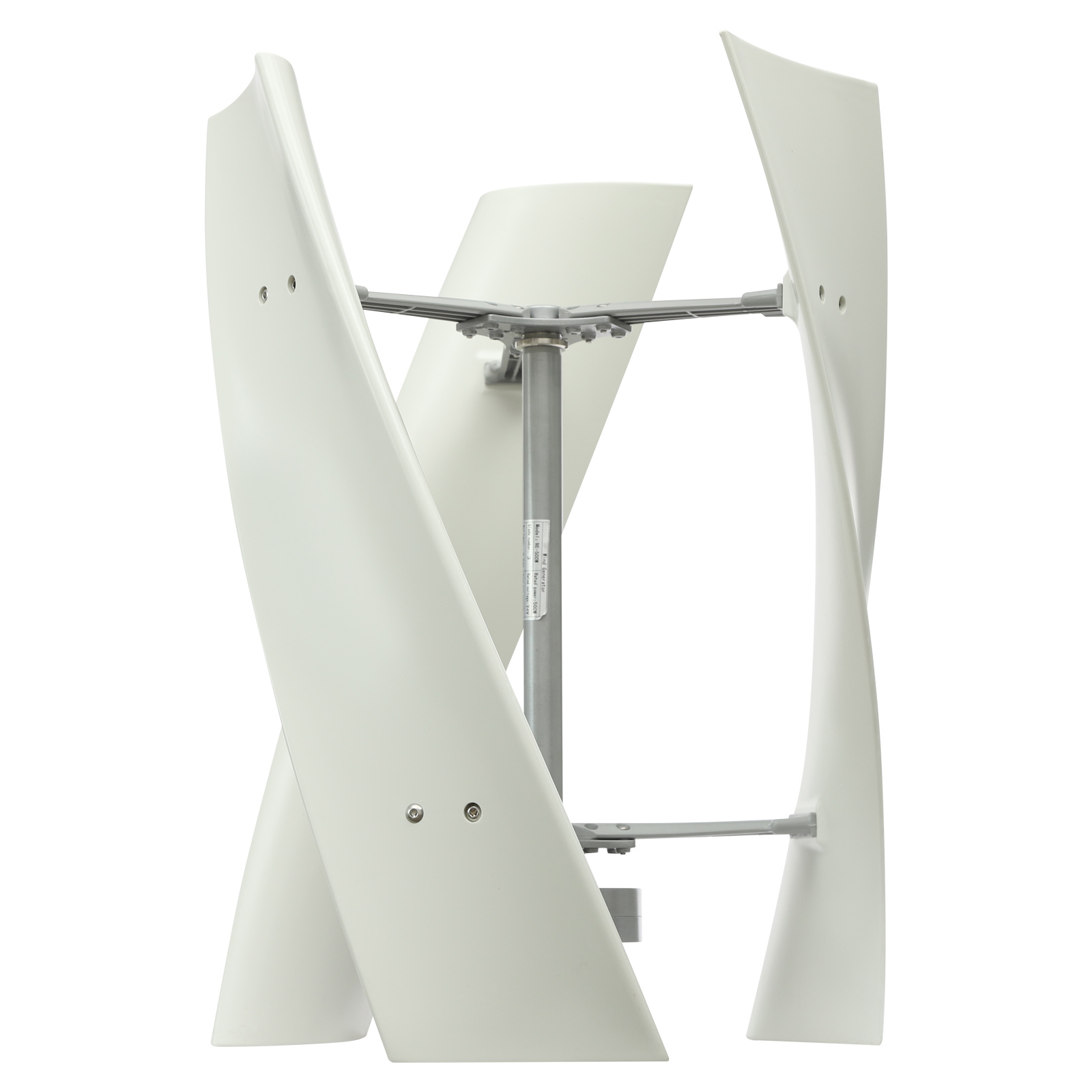 X3 White 24V 100W Vertical Wind Turbine,  Vertical Wind Generator with Auxiliary Wind Wheel
