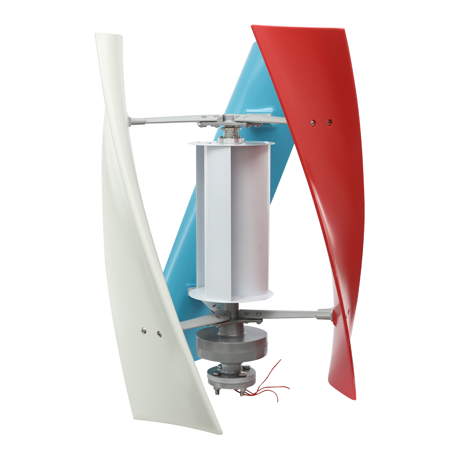 X Three-leaf Color (with Wind Wheel) 24V 100W Vertical Wind Turbine ...