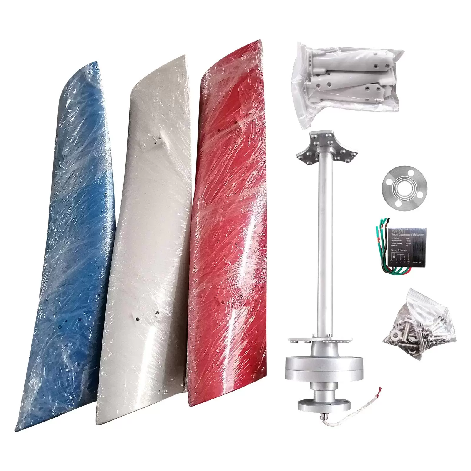 Vertical Wind Turbine 3 blades with regulator 24 V 400 W Vertical Wind Turbine with regulator